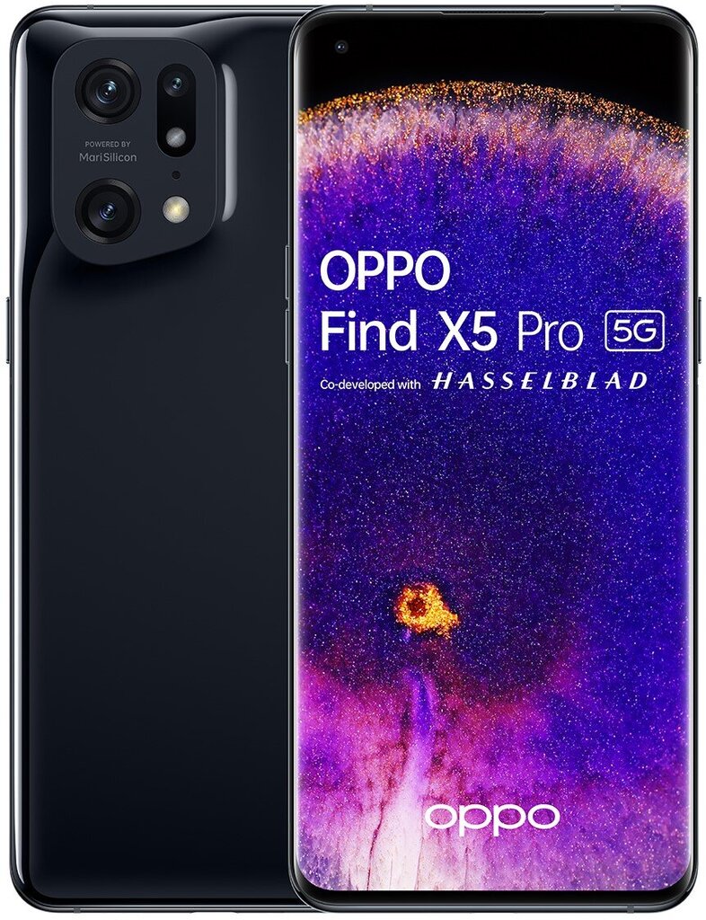 Oppo Find X5 Pro 5G 12/256GB Glaze Black цена и информация | Telefonid | hansapost.ee