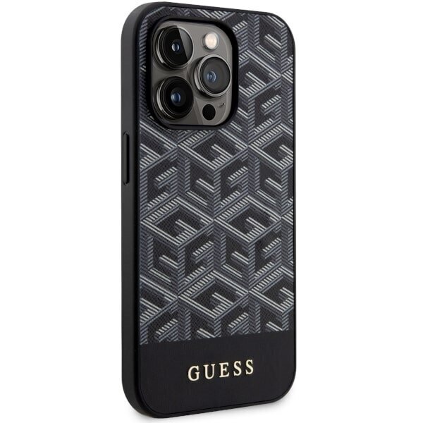 Guess GUHMP14LHGCFSEK iPhone 14 Pro 6.1" czarny|black hardcase GCube Stripes MagSafe цена и информация | Telefonide kaitsekaaned ja -ümbrised | hansapost.ee