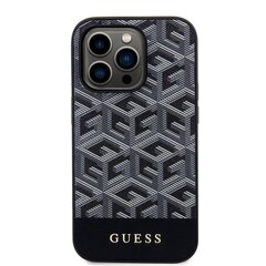 Guess PU G Cube MagSafe Compatible Case for iPhone 14 Pro Max Black hind ja info | Telefonide kaitsekaaned ja -ümbrised | hansapost.ee