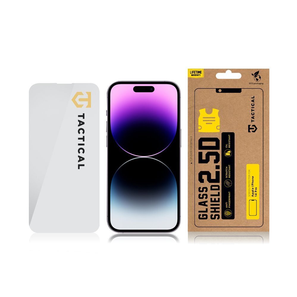 Tactical Glass Shield 2.5D for Apple iPhone 14 Pro Clear hind ja info | Ekraani kaitseklaasid ja kaitsekiled | hansapost.ee