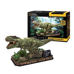 3D pusle Cubic Fun National Geographic Tyrannosaurus REX, 52 osa. hind ja info | Klotsid ja konstruktorid | hansapost.ee