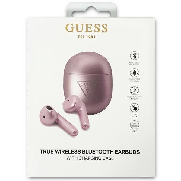 Guess GUTWST82TRU TWS Bluetooth Headphones + Purple|Purple Triangle Logo Docking Station цена и информация | Kõrvaklapid | hansapost.ee