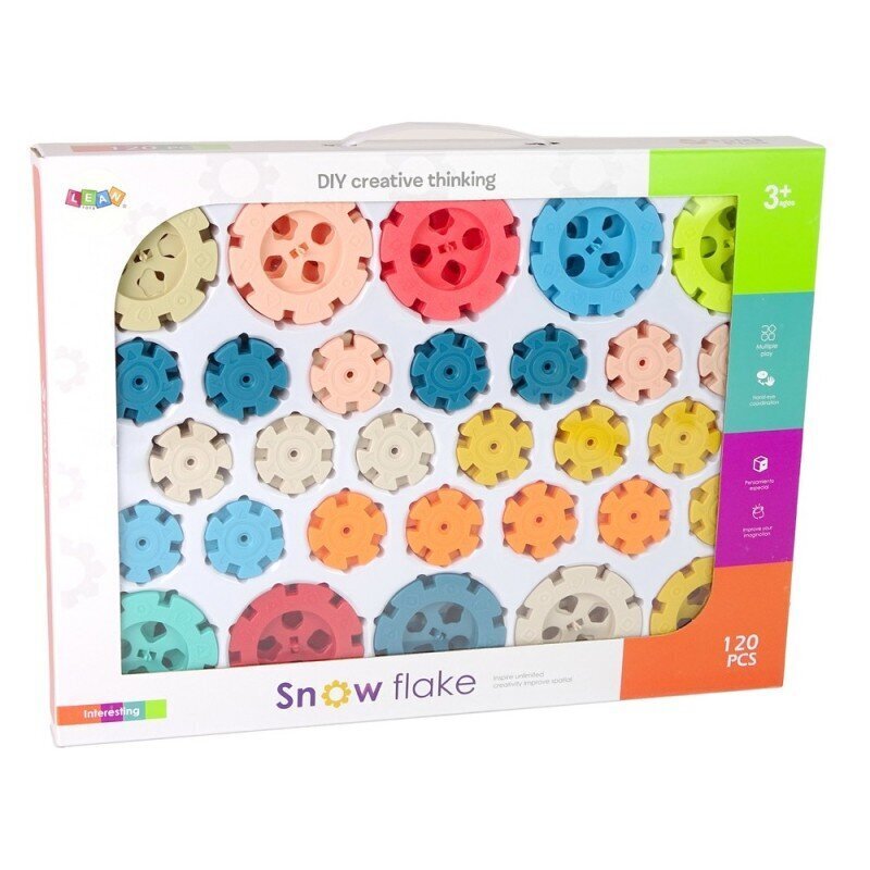 Konstruktor Lean Toys Snow Flake, 120 osa hind ja info | Klotsid ja konstruktorid | hansapost.ee