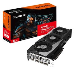 Gigabyte Видеокарта Radeon RX 7600 Gaming OC 8G GDDR6 128bit 2DP/2HDMI цена и информация | Для видеокарт | hansapost.ee