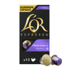 Kohvikapslid L'OR PROFONDO, 10 tk Nespresso® kohvimasinale hind ja info | Kohv ja kakao | hansapost.ee