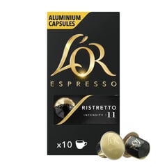 Kohvikapslid L'OR RISTRETTO, 10 tk Nespresso® kohvimasinale hind ja info | Kohv ja kakao | hansapost.ee