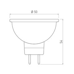 Светодиодная лампа 6W MR16 DC12V 3000K цена и информация | Лампочки | hansapost.ee