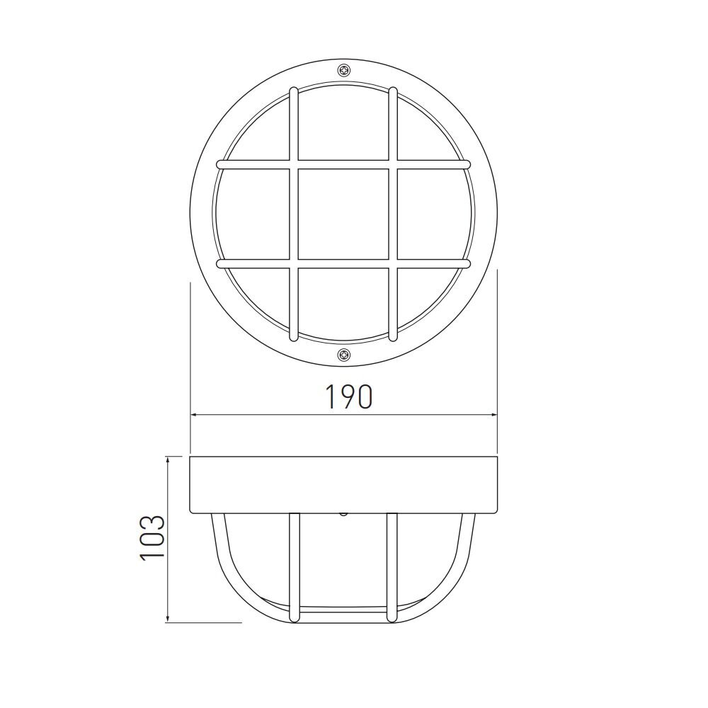 GTV laelamp IBIZA, max 40W E27, IP44, valge OS-IBKR060-00 hind ja info | Laelambid | hansapost.ee