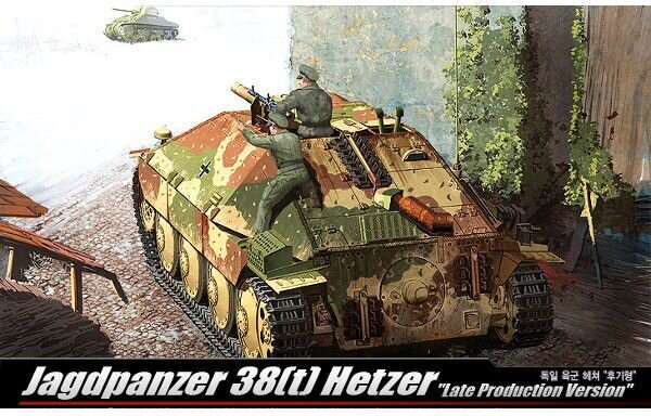 Liimitav mudel Academy 13230 Jagdpanzer 38(t) Hetzer Late Version 1/35 hind ja info | Liimitavad mudelid | hansapost.ee