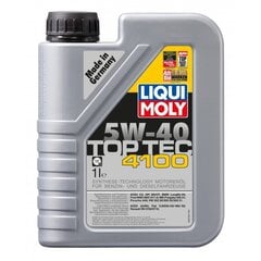 Sünteetiline mootoriõli Liqui-Moly Top Tec 4100 5W-40, 1L price and information | Engine oils | hansapost.ee