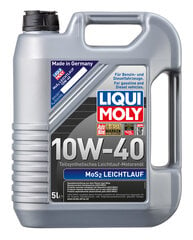 Liqui Moly poolsünteetiline mootoriõli MoS2 SAE 10 W-40, 5L hind ja info | Mootoriõlid | hansapost.ee