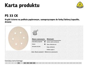 Набор шлифовальных дисков Klingspor PS33CK, 150мм, 100шт. цена и информация | Klingspor Сантехника, ремонт, вентиляция | hansapost.ee