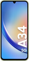 Samsung Galaxy A34 5G 8/256GB Light Green SM-A346BLGEEUB цена и информация | Мобильные телефоны | hansapost.ee