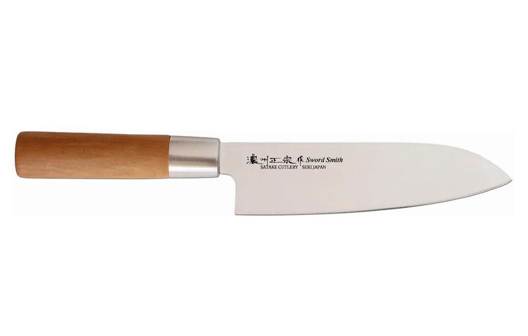 Satake Noushu Masamuke Saku Chrome Santoku nuga, 17 cm hind ja info | Kööginoad ja teritajad | hansapost.ee