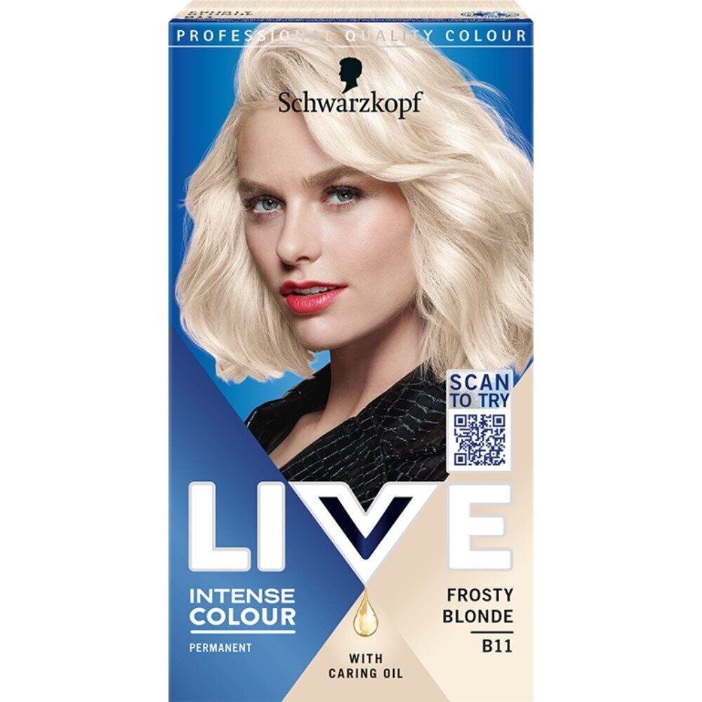 Juuksevärv Schwarzkopf Live Intense Colour B11 Frosty Blonde цена и информация | Juuksevärvid | hansapost.ee