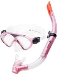 Маска для дайвинга с трубкой AquaWave Dolphin JR SET, розовый цвет цена и информация | Маски для дайвинга | hansapost.ee