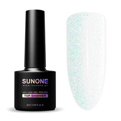 Гибридный лак для ногтей Sunone UV/LED Top Shimmer, 5 мл цена и информация | Лаки для ногтей, укрепители для ногтей | hansapost.ee