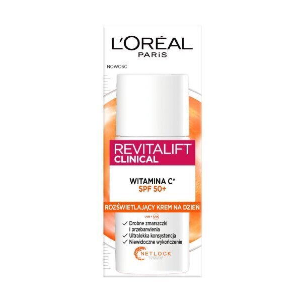 Näokreem Loreal Paris Revitalift Clinical SPF50+, 50 ml hind ja info | Näokreemid | hansapost.ee