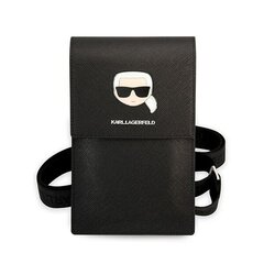 Karl Lagerfeld Torebka KLWBSAKHPK czarny|black Metal Karl Head hind ja info | Telefonide kaitsekaaned ja -ümbrised | hansapost.ee