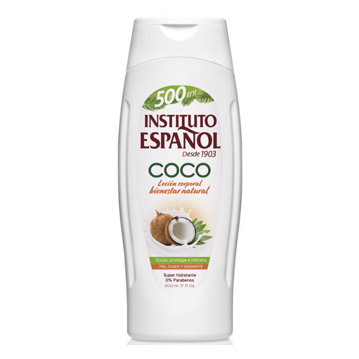 Niisutav kehapalsam Instituto Espanol Coco, 500ml hind ja info | Kehakreemid, kehaõlid ja losjoonid | hansapost.ee