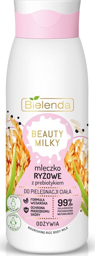 Toitev kehapiim Bielenda Beauty Riisipiim, 400ml цена и информация | Kehakreemid, kehaõlid ja losjoonid | hansapost.ee