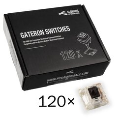 Glorious PC Gaming Race Gateron Black Switches Linear & Silent 120 vnt. цена и информация | Клавиатура с игровой мышью 3GO COMBODRILEW2 USB ES | hansapost.ee