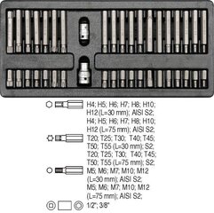 Набор гаечных ключей Yato 5538, 40 шт.  цена и информация | Механические инструменты | hansapost.ee