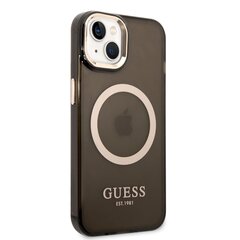 Guess Translucent MagSafe Compatible Case for iPhone 14 Black hind ja info | Telefonide kaitsekaaned ja -ümbrised | hansapost.ee