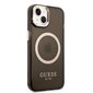 Guess Translucent MagSafe Compatible Case for iPhone 14 Black цена и информация | Telefonide kaitsekaaned ja -ümbrised | hansapost.ee