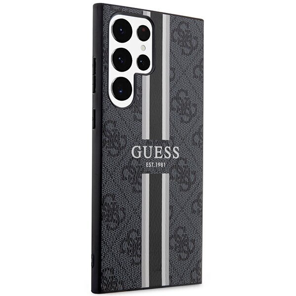 Guess GUHCS23LP4RPSK S23 Ultra S918 czarny|black hardcase 4G Printed Stripe hind ja info | Telefonide kaitsekaaned ja -ümbrised | hansapost.ee