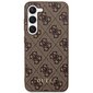 Guess GUHCS23MG4GFBR S23+ S916 brązowy|brown hard case 4G Metal Gold Logo цена и информация | Telefonide kaitsekaaned ja -ümbrised | hansapost.ee