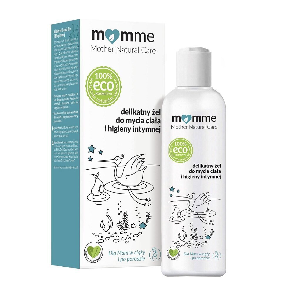 Õrn geel kehapesuks ja intiimhügieeniks Momme Mother Natural Care, 150ml hind ja info | Laste ja ema kosmeetika | hansapost.ee