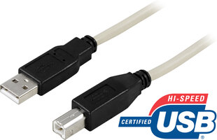 Deltaco, USB-A/USB-B, 0.5 m price and information | Wires and cables | hansapost.ee