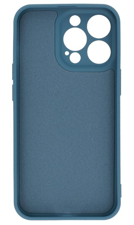 Mocco Lens Leather Back for Apple iPhone 12 Pro Blue - Phone cases