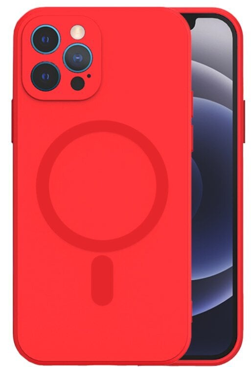 Mocco MagSilicone Soft Back Case Silicone Case for Apple iPhone 14 Pro Red цена и информация | Telefonide kaitsekaaned ja -ümbrised | hansapost.ee