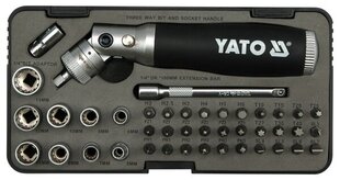 Отвертка с трещоткой YATO 42 шт. 2806 цена и информация | Механические инструменты | hansapost.ee
