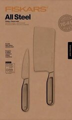 Набор ножей Fiskars All Steel Cleaver, 2 штуки цена и информация | Ножи и аксессуары для них | hansapost.ee