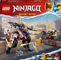 Гоночный мотоцикл-трансформер LEGO® NINJAGO Sora 71792 цена и информация | Конструкторы и кубики | hansapost.ee