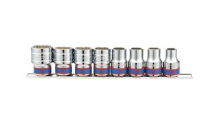 KING TONY SOCKET SOCKET KOMPLEKT 1/2&quot; 12 tk. 10, 12, 13, 14, 17, 19, 21, 22 mm. цена и информация | Механические инструменты | hansapost.ee