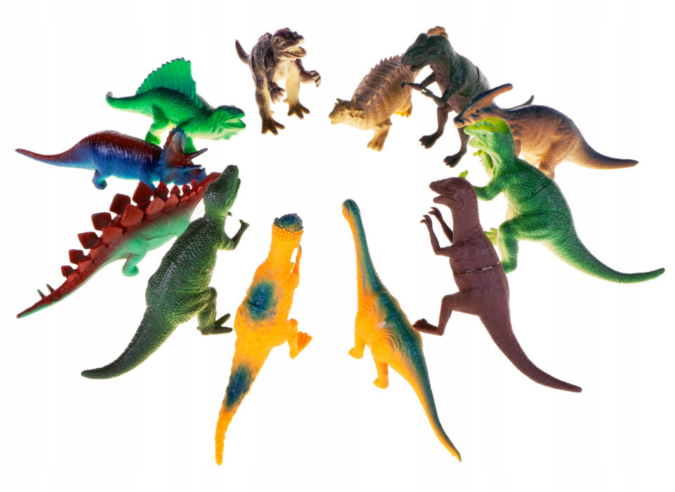 Kujude komplekt Dinosaurused JIn, 10-12 cm цена и информация | Arendavad laste mänguasjad | hansapost.ee