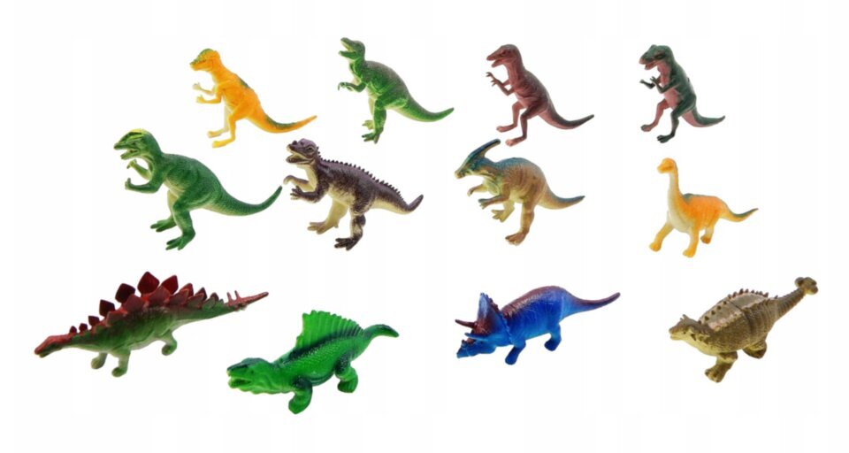 Kujude komplekt Dinosaurused JIn, 10-12 cm цена и информация | Arendavad laste mänguasjad | hansapost.ee