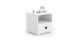 Тумбочка прикроватная ADRK Furniture Emi 4, белая цена и информация | Прикроватные тумбочки | hansapost.ee