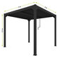 Paviljon (Pergola) Mirpol Luxe, 3x3 m, must цена и информация | Varikatused ja aiatelgid | hansapost.ee