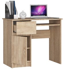 Письменный стол Zaven S90, левый, цвета дуба цена и информация | Компьютерные, письменные столы | hansapost.ee