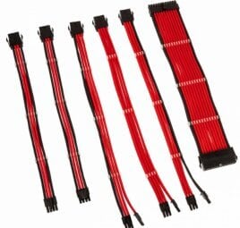 PSU Kabeļu Pagarinātāji Kolink Core 6 Cables Red hind ja info | Juhtmed ja kaablid | hansapost.ee