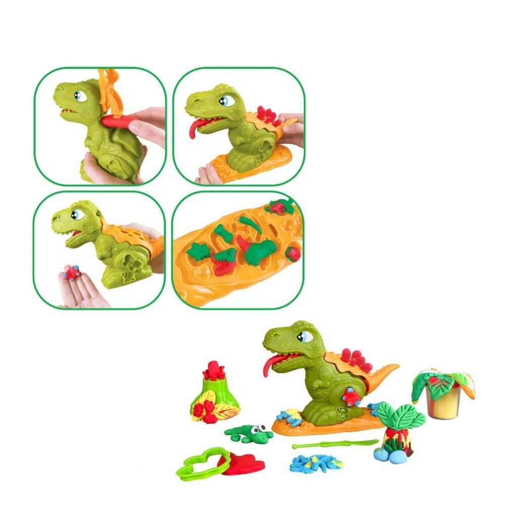 Loominguline komplekt Modelling pusle Play Dough Dino Max, 3+ aastat цена и информация | Arendavad laste mänguasjad | hansapost.ee