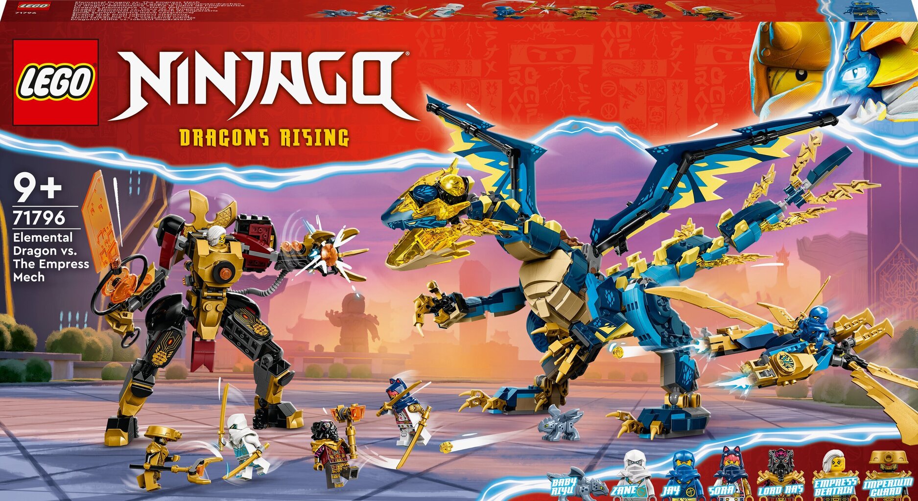 71796 LEGO® NINJAGO Elementide draakon vs. robotkeisrinna цена и информация | Klotsid ja konstruktorid | hansapost.ee