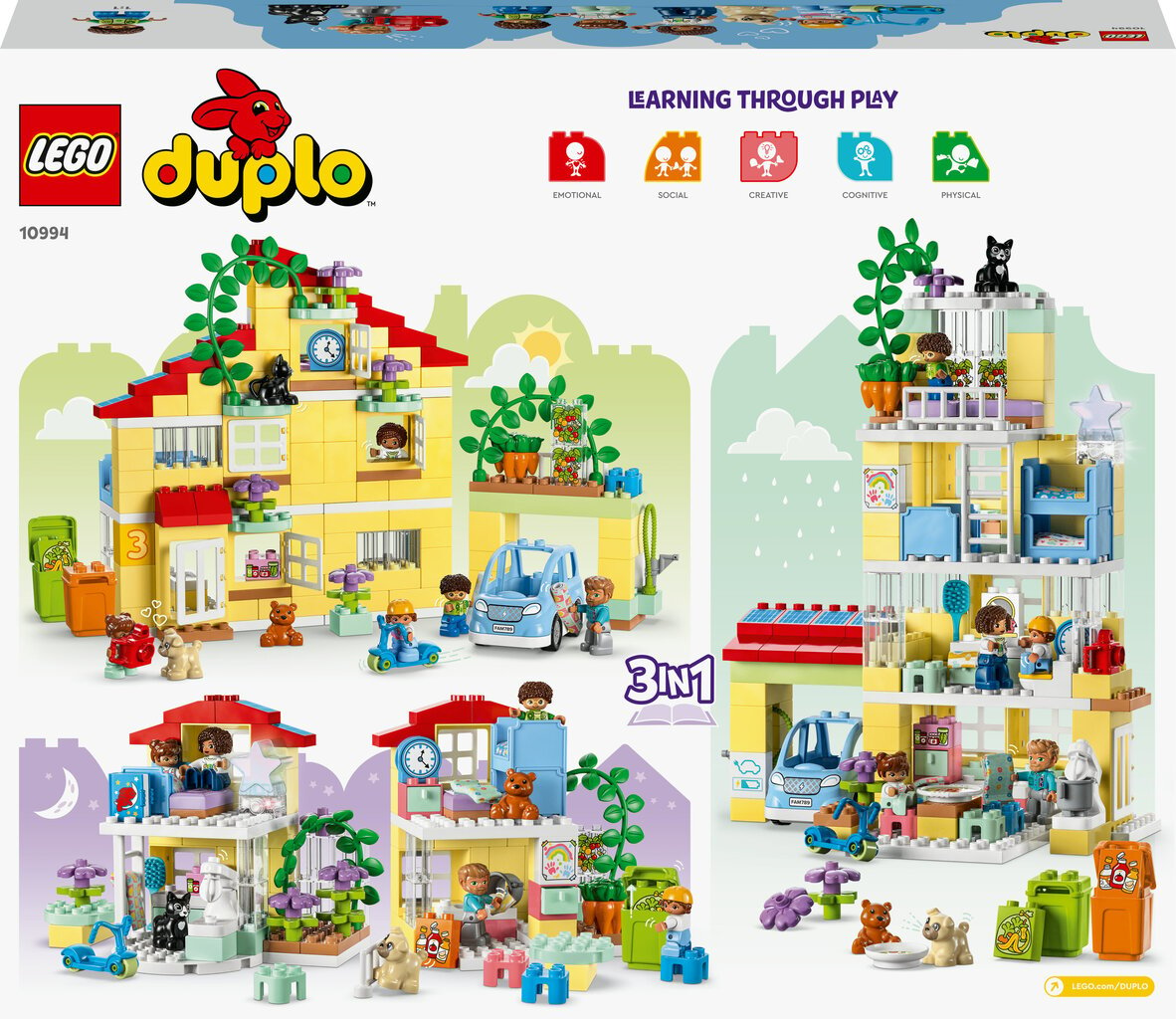 10994 LEGO® DUPLO peremaja 3in1 hind ja info | Klotsid ja konstruktorid | hansapost.ee