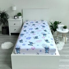 Kummiga lina lastele Lilo & Stitch, 90x200 cm цена и информация | Простыни | hansapost.ee