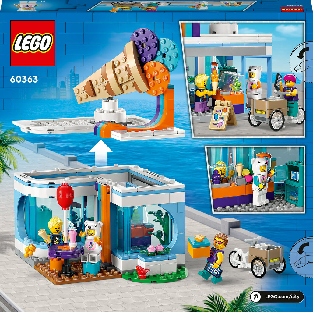 60363 LEGO® City Jäätisekohvik цена и информация | Klotsid ja konstruktorid | hansapost.ee